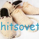Вязание тапочек шлепок крючком