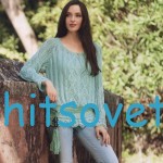 Ажурная туника с полосатым узором, фото.