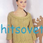 Вязание кофточки с воланом