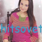Вязание кофты из пряжи камтекс