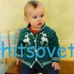 Детский жакет с оленями детский жакет с оленями