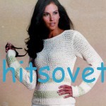 Вязание джемпера спицами для девушки