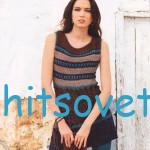 Вязание туники с кружевной вставкой Вязание туники с кружевной вставкой, фото 1.