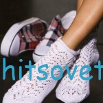 Ажурные носки спицами