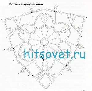 Кружевной топ крючком, схемы.