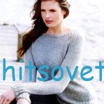 Вязание джемпера с вырезом лодочка