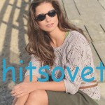 Вязание модного пуловера с ажурным узором