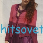 Двухцветный жакет спицами для женщин Двухцветный жакет спицами для женщин