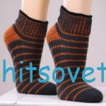Вязание носков спицами с укрепленной пяткой