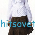 Вязаная юбка спицами