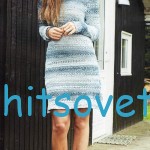 Платье крючком из секционной пряжи