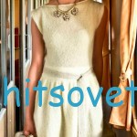 Вязаное модное платье спицами Вязаное модное платье спицами