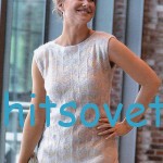 Вязаный топ платочной вязкой Вязаный топ платочной вязкой