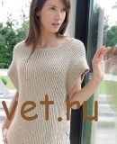 Джемпер спицами женский