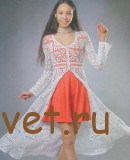 Белое летнее пальто крючком