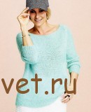 Вязание туники с рельефным сердечком Вязание туники с рельефным сердечком