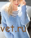 Джемпер спицами женский молодежный
