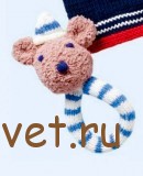 Вязаная игрушка мышка