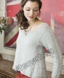 Вязаная модная кофточка Вязаная модная кофточка, фото.