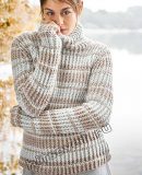 Свитер в полоску спицами, фото.