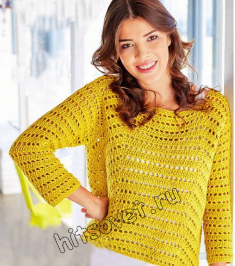 Модели женских свитеров из толстой пряжи