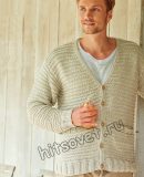 Вязаный мужской кардиган Вязаный мужской кардиган, фото 1.
