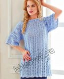 Модная туника крючком Модная туника крючком, фото.