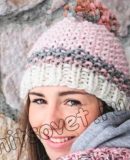Шапка из толстой пряжи