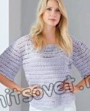 Модная кофточка крючком с пошаговым описанием Модная кофточка крючком с пошаговым описанием
