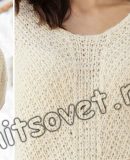 Вязание джемпера из альпаки сверху вниз