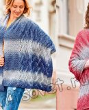 Ажурная стола жемчужным узором