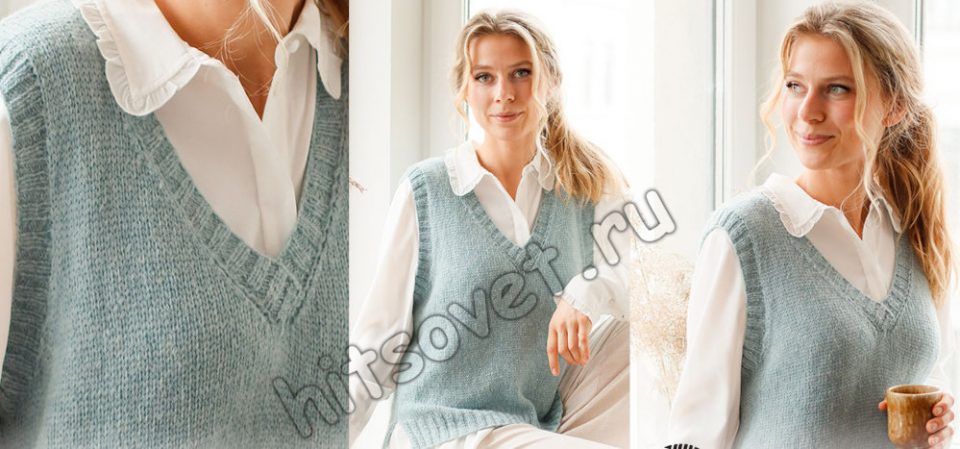 Вязание безрукавки Audrey Vest, фото.