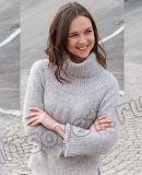 Вязание свитера Silver Touch