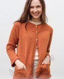 Вязание жакета Warm Orange Вязание жакета Warm Orange