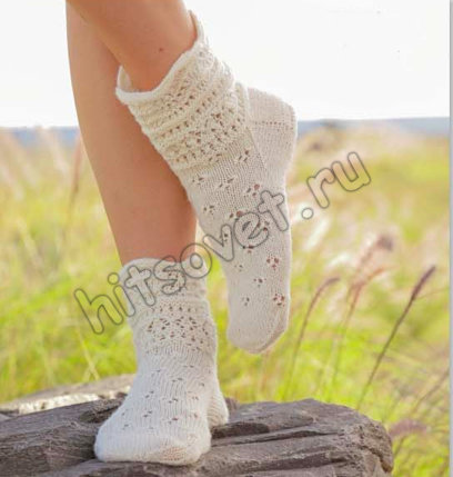 Красивые вязаные носки - модный аксессуар - Вяжем с Лана Ви