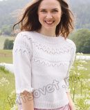 Вязание джемпера Mountain Frill