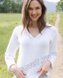 Вязание пуловера White Trail