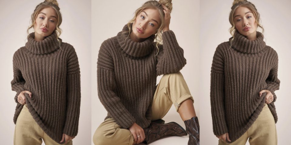 Свитер с воротником гольф Sweater Merino Aria, фото 2.