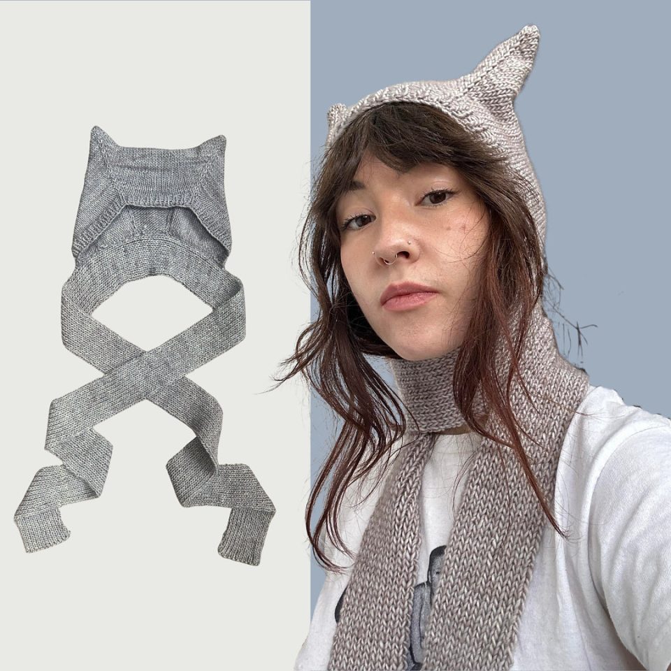Шапка-шарф Cat Hat Scarf, фото 17