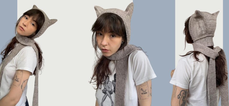 Шапка-шарф Cat Hat Scarf, фото 2.