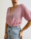 Camille Blouse блуза спицами на запах Camille Blouse блуза