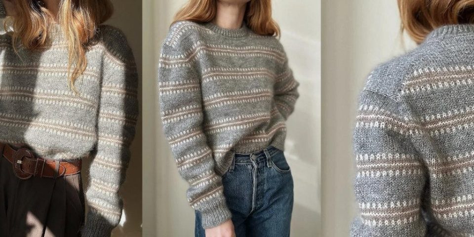 женский джемпер спицами Norma Blouse