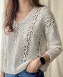 ажурный джемпер спицами женский