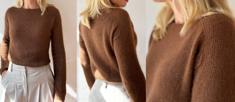 Вязаный пуловер Arches Blouse спицами