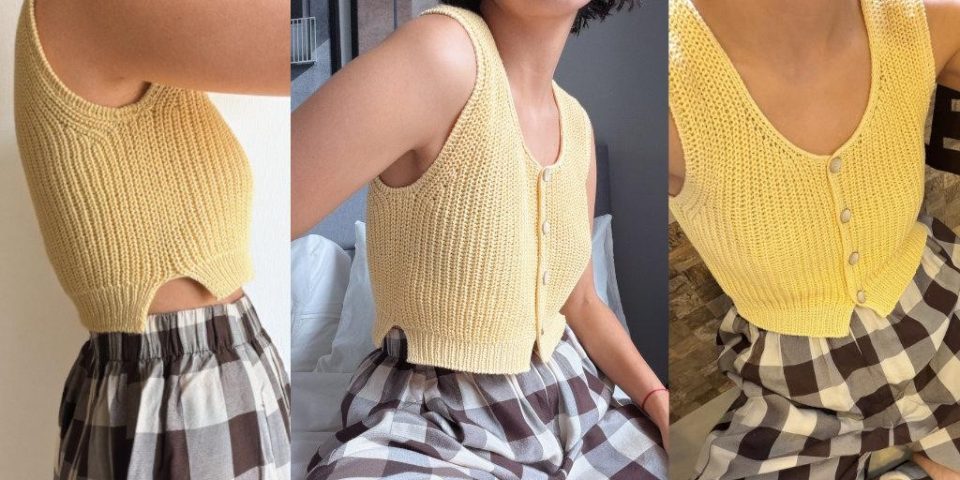 Женский топ Moema Top с ажурным узором