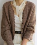 Ажурный кардиган BonBon Cardi Long Sleeve спицами сверху вниз