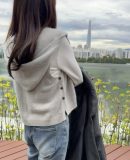 Hooded Shawl Vest жилет-шаль с капюшоном спицами