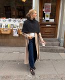 Ivy Cape накидка спицами сверху вниз