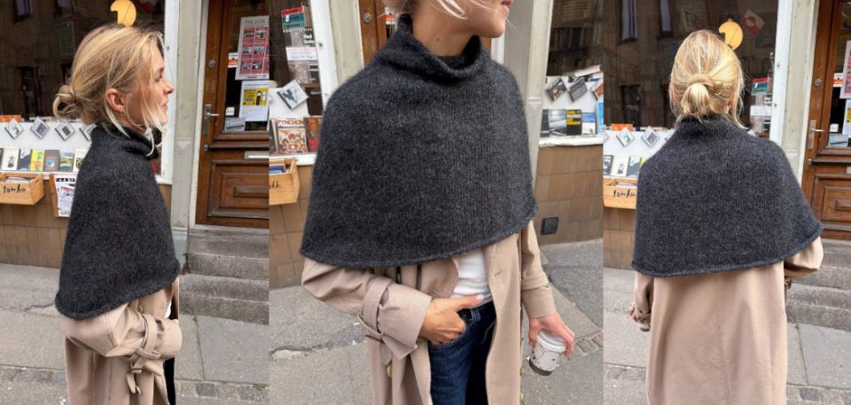 Ivy Cape накидка спицами 